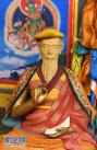 这是西藏擦擦展览馆内展出的泥塑佛像（10月15日摄）。