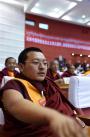 1月30日，热振活佛在政协第十届西藏自治区委员会第四次会议上。