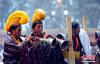 2月21日，四川阿坝县格尔登寺举行“莫郎节”活动。