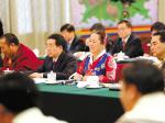 十二届四次会议上西藏代表团掠影​