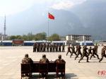 西藏吉隆边检站进行军事考核