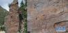这是石渠县长沙干马乡须巴神山石刻群中的一幅石刻（6月28日摄）。