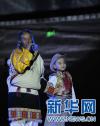 9月12日晚，西藏非物质文化遗产传承人——70岁高龄的次仁旺青在演唱歌曲《思乡》。