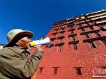 西藏迎接“神降节” 宫殿寺庙粉刷一新