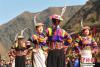 2月11日，甘肃文县“白马人”火把节在铁楼藏族乡举行。