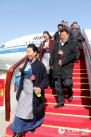 西藏出席全国两会代表委员抵京。记者 琼达卓嘎 摄