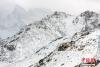 其美多吉驾驶邮车行驶在大雪覆盖的海拔6168米的雀儿山。 周兵 摄