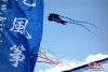 7月1日，“2017中国夏都西宁市第九届‘丹噶尔杯’高原风筝挑战赛”在青海湟源开赛，21支参赛队参与此次比赛，同时全国百名风筝选手及当地的风筝爱好者在日月山放飞区进行风筝放飞表演。中新社记者 孙睿 摄