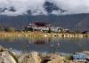 拉萨市南山公园内的“布宫镜湖”（10月1日摄）。新华社记者 普布扎西 摄