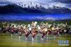 12月12日，西藏那曲地区索县中学的演员在表演舞蹈《鼓韵新生》。