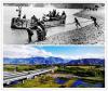 上图：旧西藏泽当段的马头船。（资料图片）下图：拉萨至贡嘎机场高速公路。吴雨仁 摄