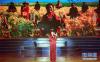 8月13日，西藏军区政治部文工团的王喆在演唱歌曲《心向阳光》。