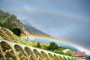 图为极为清晰的双彩虹景观。 帛帛摄