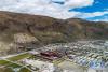 这是西藏萨迦寺局部（9月12日无人机拍摄）。