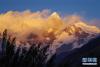 这是11月1日在西藏林芝市米林县境内拍摄的余晖中的南迦巴瓦峰。