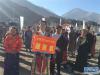 12月10日，西藏藏医药大学师生参加新校区开工仪式。新华社记者 黄浩铭 摄