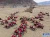 3月16日在拉萨市达孜区唐嘎乡拍摄的开耕仪式现场（无人机拍摄）。新华社发（孙非 摄）