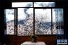 这是林芝市波密县古乡嘎朗村“旺姆客栈”窗边的风景（4月2日摄）。新华社记者 周锦帅 摄
