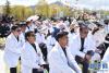 “未来社区主动健康示范项目”启动仪式现场（4月14日摄）。新华网记者觉果 摄
