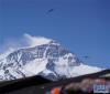 从珠峰游客大本营远眺珠穆朗玛峰（5月18日摄）。新华社记者 晋美多吉 摄