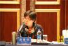 图为中国西藏杂志社副社长周爱明女士在会上发言。