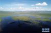 7月29日无人机拍摄的尕海湖。 新华社记者 马宁 摄