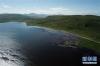 7月29日无人机拍摄的尕海湖。新华社记者 马宁 摄