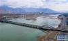 鸟瞰拉萨柳梧大桥（4月3日无人机拍摄）。新华社记者 普布扎西 摄