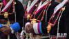 西藏吉隆县吉隆沟妇女服饰中的“胸饰”（8月23日摄）。新华社记者 觉果 摄