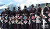 西藏吉隆县吉隆沟的妇女服饰（8月23日摄）。新华社记者 觉果 摄