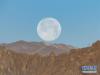 这是在拉萨市内拍摄到的满月（3月10日摄）。 