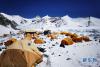 这是海拔6500米的前进营地（5月9日摄）。新华社特约记者 扎西次仁摄