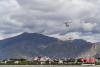 6月9日，西藏拉萨，拉萨雪鹰通航直升机正在开展飞播造林作业。