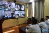 4月19日，拉萨市人民医院专家通过5G通信技术与北京积水潭医院专家远程连线，讨论手术方案。新华社记者 孙瑞博 摄
