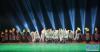 演员在拉萨市第五届县（区）文艺汇演颁奖现场表演舞蹈（5月31日摄）。新华社记者 晋美多吉 摄