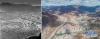 拼版照片：左图是20世纪60年代的昌都市区一角（新华社记者任用昭摄）；右图是2021年3月25日拍摄的昌都市卡若区（新华社记者孙非摄，无人机照片）。新华社发