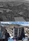 拼版照片：上图是20世纪80年代的拉萨市冲赛康市场（新华社发 西藏日报供图）；下图是2021年8月9日拍摄的拉萨市冲赛康市场新貌（新华社记者晋美多吉摄）。新华社发