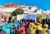 11月4日拍摄的西藏自治区2021年“119”消防宣传月活动启动仪式现场。新华社记者 晋美多吉 摄