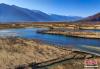 12月18日，西藏自治区林芝市雅尼国家湿地公园的冬日风光。该国家湿地公园位于米林县和巴宜区境内的雅鲁藏布江与尼洋河交汇处，河面海拔2920米。（无人机照片）中新社记者 贡嘎来松 摄