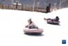 2月19日，小朋友在滑雪场玩耍。新华社记者 姜帆 摄
