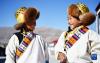 3月3日，西藏山南市贡嘎县岗堆镇群众身着藏装欢度藏历水虎新年。