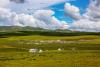 8月11日拍摄的羌塘草原风景。新华社记者 邵泽东 摄