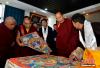 12月1日，班禅在西藏珠峰文化旅游创意产业园区参观调研。
