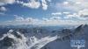 11月14日拍摄的达古冰川景区内一角（无人机照片）。新华社记者 胥冰洁 摄