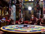 西藏寺庙藏历新年完成绘制沙画坛城